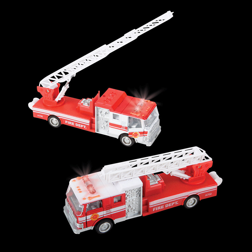 7" Die-cast Pull Back Sonic Fire Engine