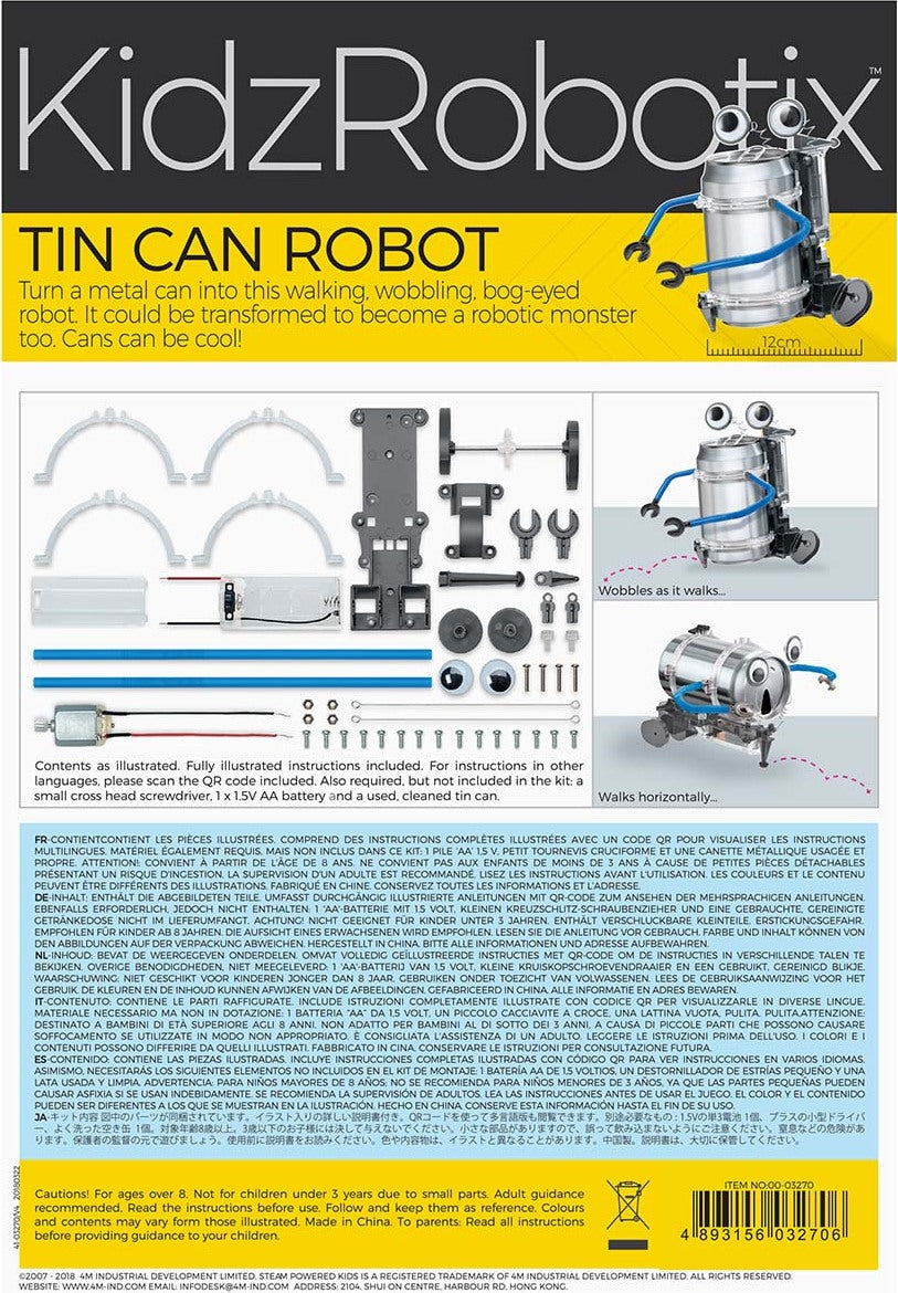 4M Kidz Robotix Tin Can Robot 
