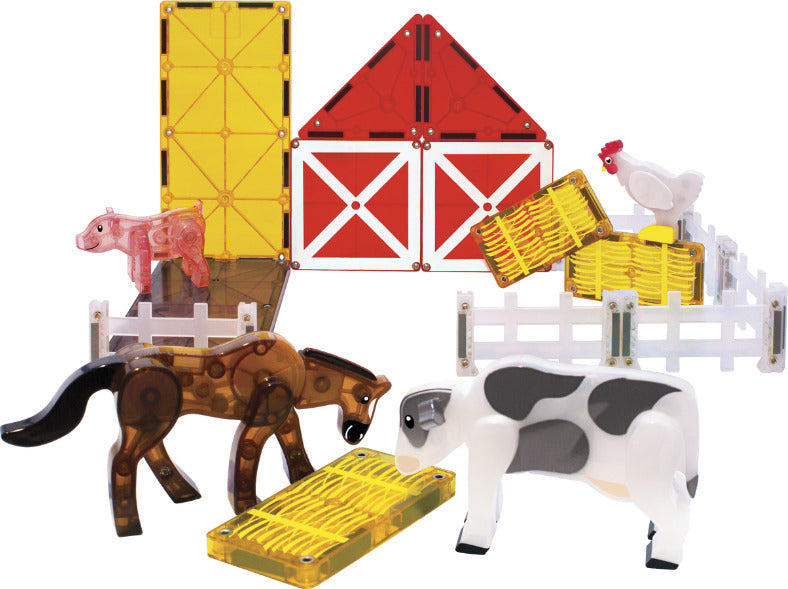 MAGNA-TILES Farm Animals 25-Piece Magnetic Construction Set, The