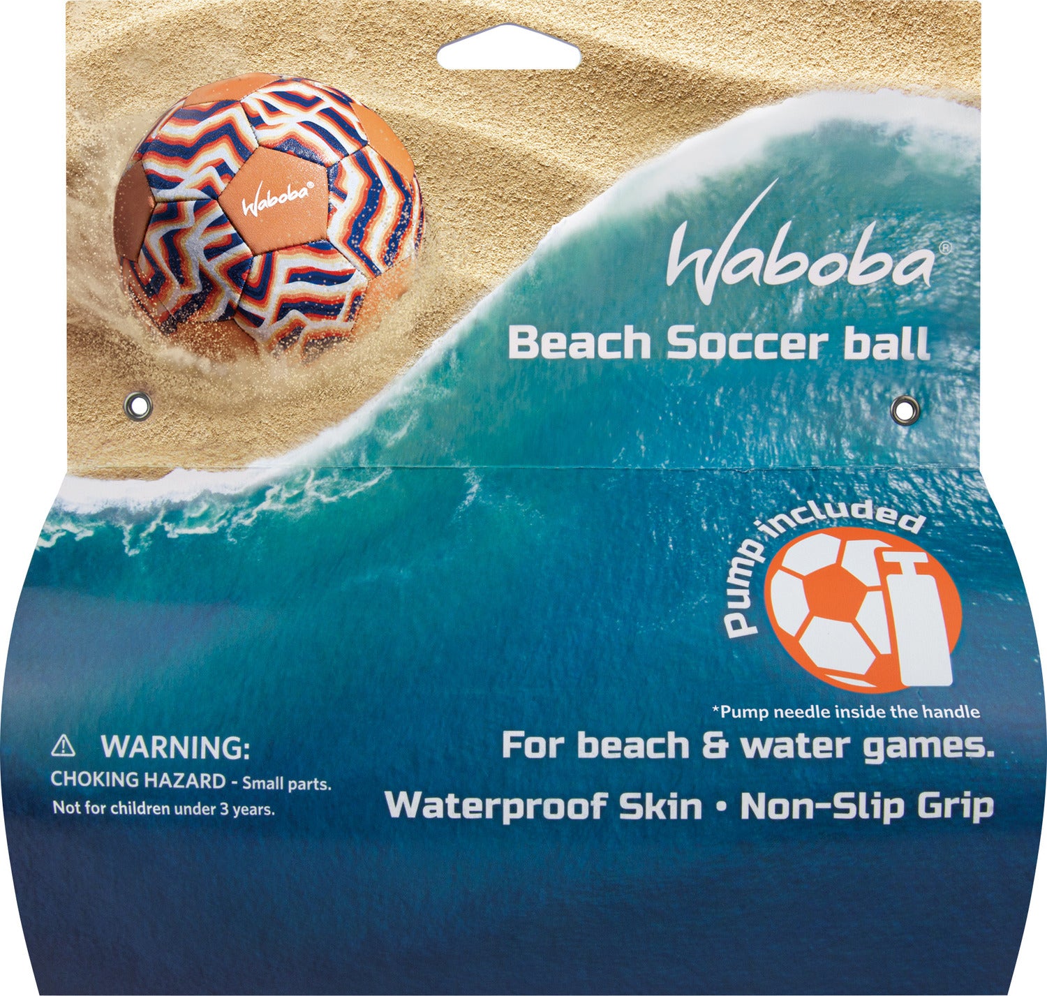 Beach Soccer Ball Deflated with Pump (assorted styles)
